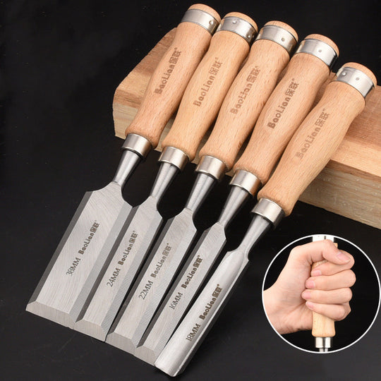 Beech Handle Flat Chisel Gouge Woodworking Tool Set