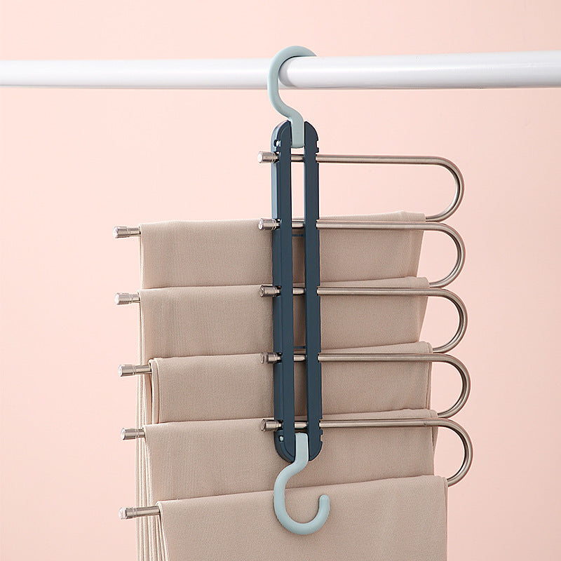 Adjustable Non-slip Pants Rack Wardrobe Trousers Organizer