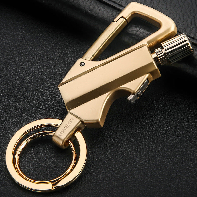 Portable Keychain Bottle Opener Metal Lighter