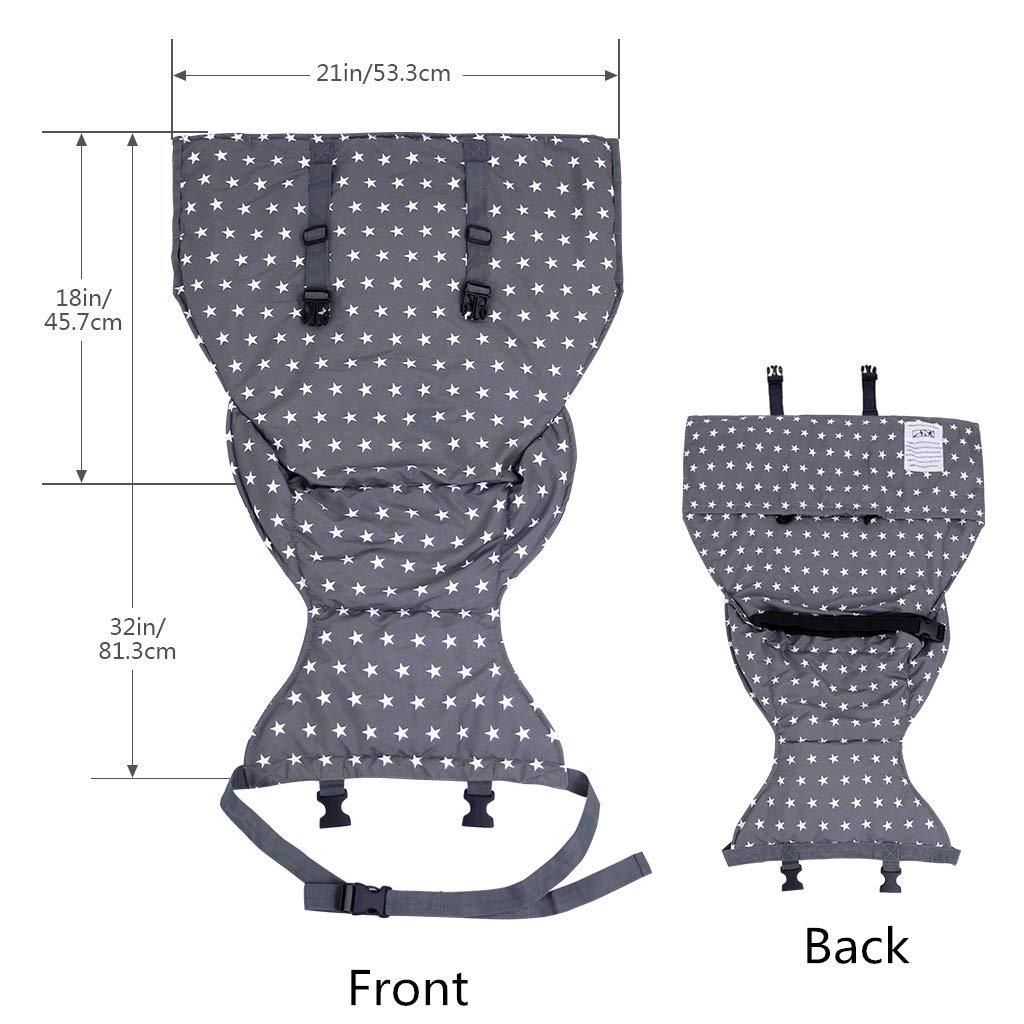 Portable Baby High Chair Safe Washable Cloth Harness for Infant Toddler Feeding