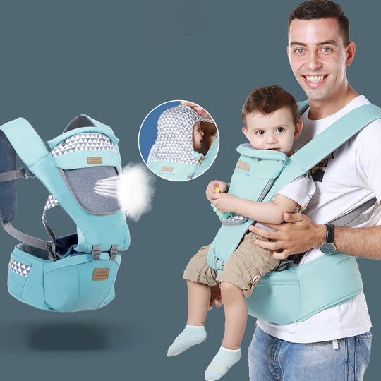 Baby Carrier Waist Stool With Storage Bag Kangaroo Shoulder Swaddle Sling