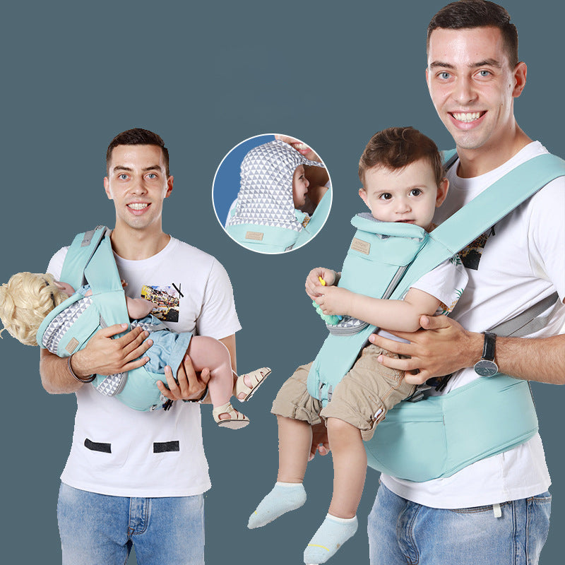 Baby Carrier Waist Stool With Storage Bag Kangaroo Shoulder Swaddle Sling