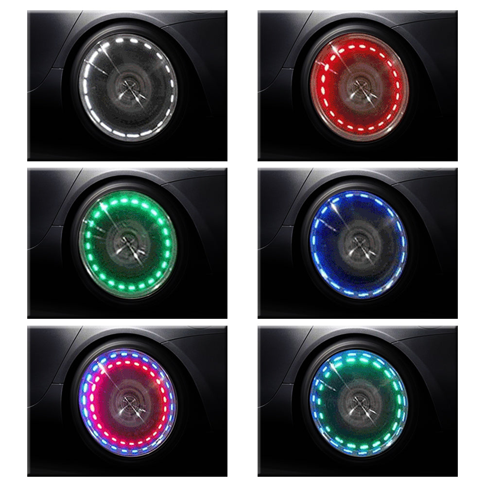 Car Tire Valve Light Strobe Light Wheel Hub Light 4 Modes Led Strobe Light