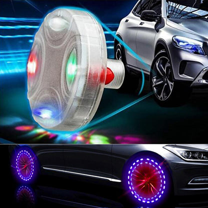 Car Tire Valve Light Strobe Light Wheel Hub Light 4 Modes Led Strobe Light