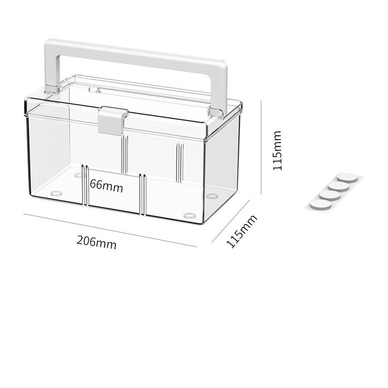 30Pcs Medicine Box Home Pack Storage Box Transparent  First Aid Kit