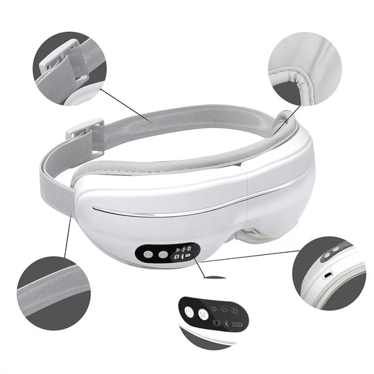 Hot Compress Vibration Relieve Fatigue Adjustable Temperature Eye Massager