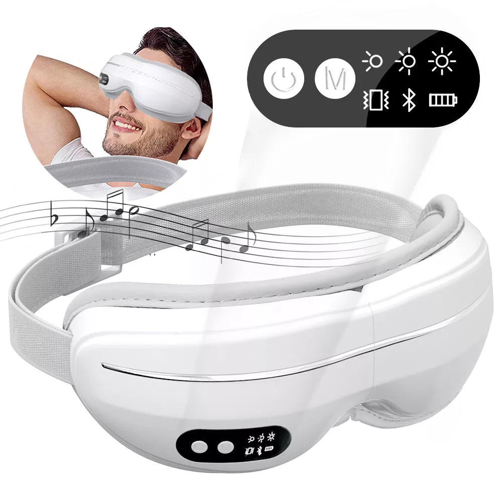 Hot Compress Vibration Relieve Fatigue Adjustable Temperature Eye Massager