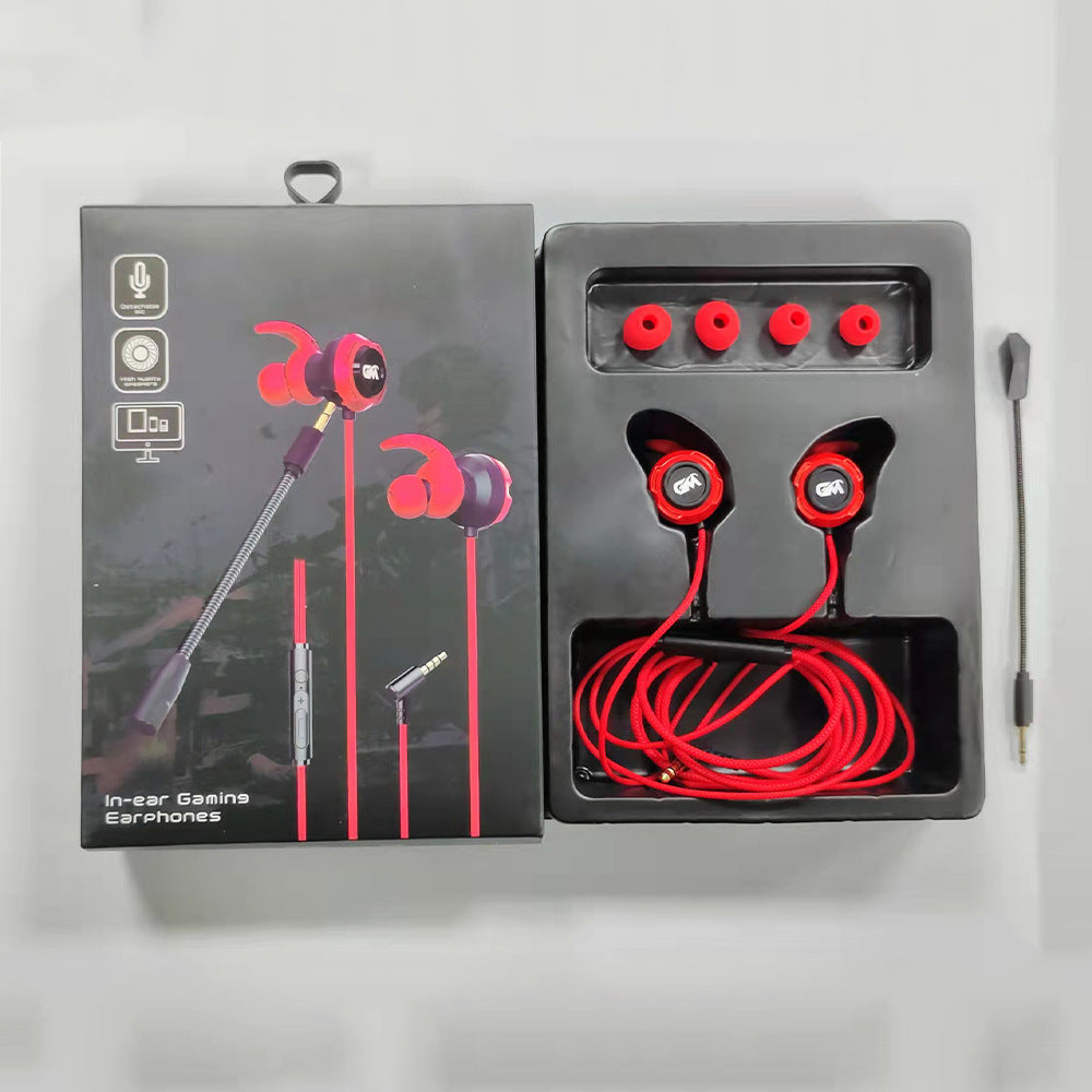 3.5 mm Stereo Wired Gaming Earphone Earbuds With Microphone