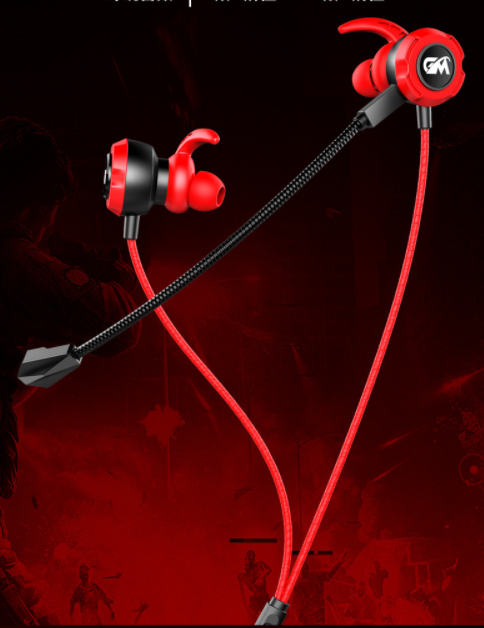 3.5 mm Stereo Wired Gaming Earphone Earbuds With Microphone