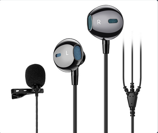 Heavy Bass In-ear Headphones with Microphone Wired Earphone Stereo Headset